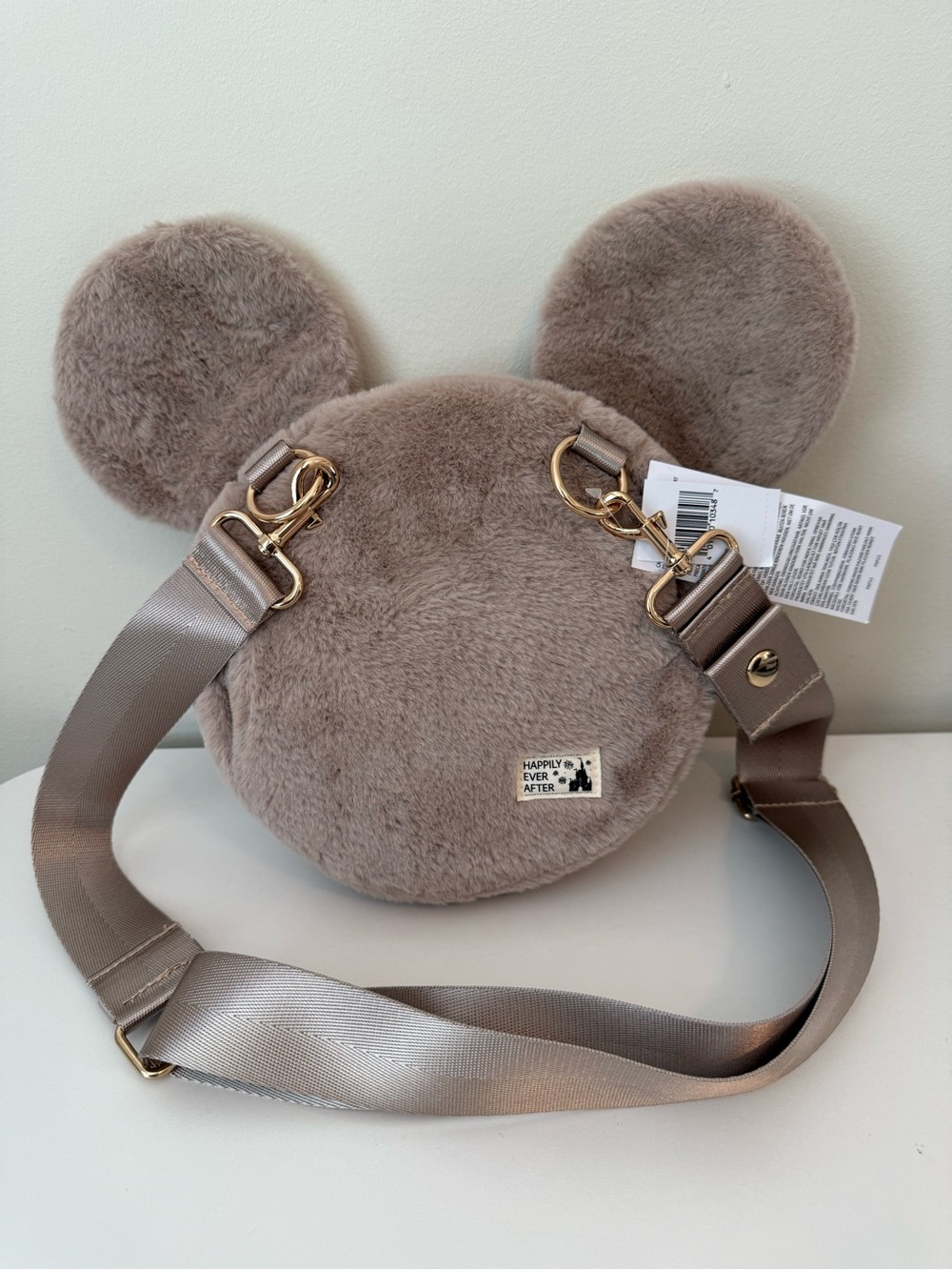 NWT Disney Mickey Mouse Icon Plush Crossbody Bag